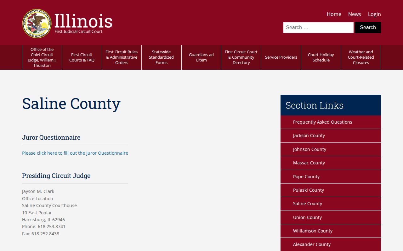 Saline County probation and post-release supervision contacts